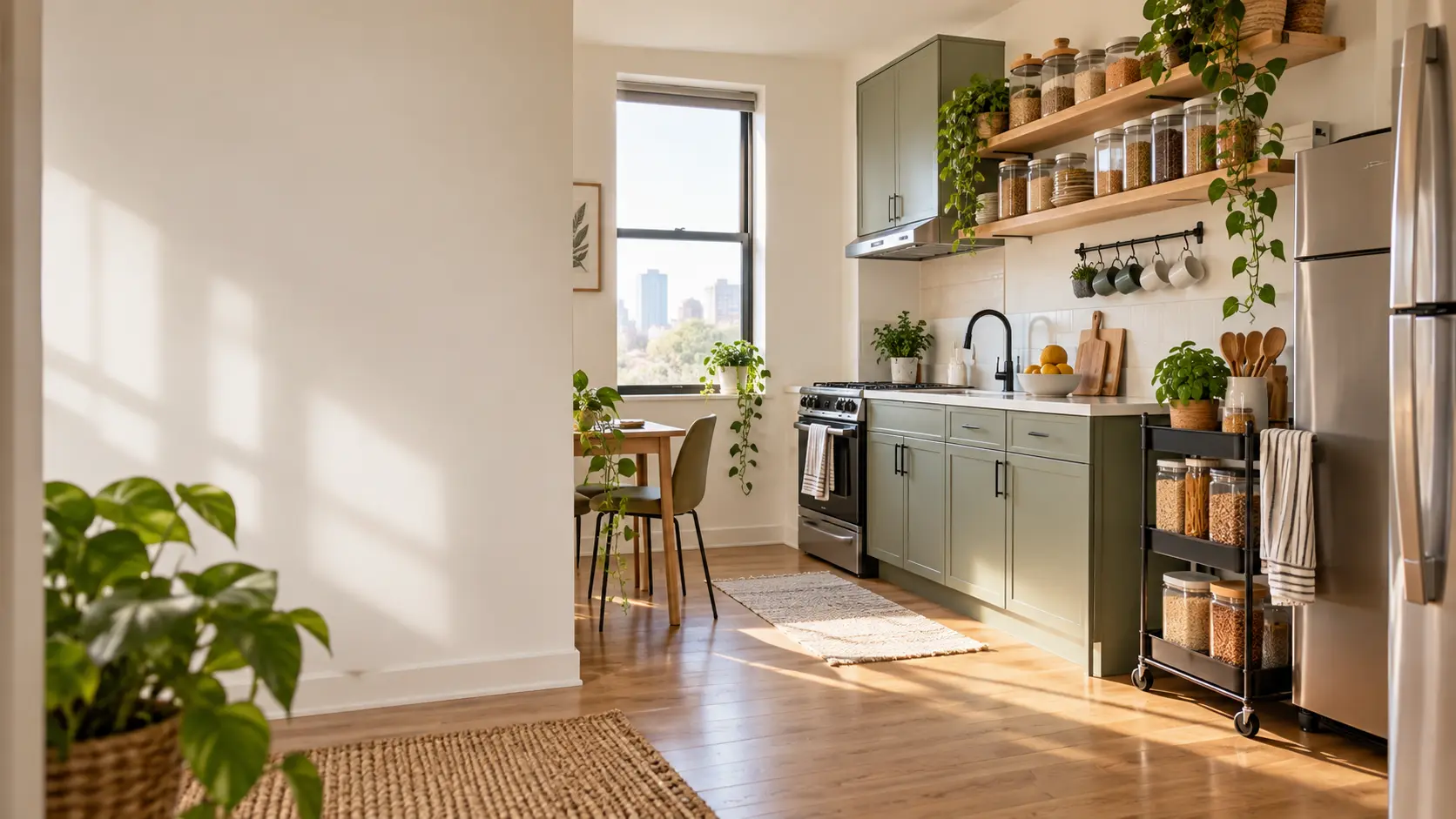 Small-space storage that actually works in a rental